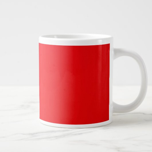 Krankzinnig rood (De Roodste Rood) CUSTOM Grote Koffiekop (Rechts)