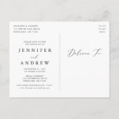 Krankzinnig Schrift Wijziging van de plannen uitst Aankondigingskaart (Achterkant)