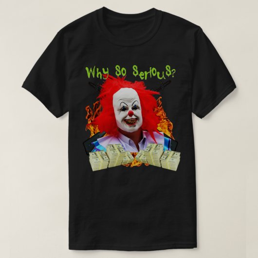 Krankzinnige Corny Joke Clown Scary Cringe Meme Sh T-shirt (Design voorkant)