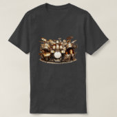 krankzinnige drumkit t-shirt (Design voorkant)