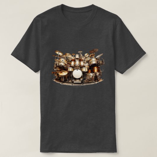 krankzinnige drumkit t-shirt (Design voorkant)