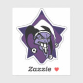 Krankzinnige Jester logo sticker (Vel)