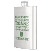 Krankzinnige Leprechauns maatkolf Heupfles (Links)