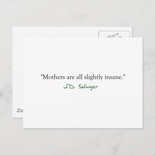 Krankzinnige moeders briefkaart (Voorkant / Achterkant)
