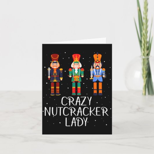 Krankzinnige Notenkraker Dame Kaart (Voorkant)