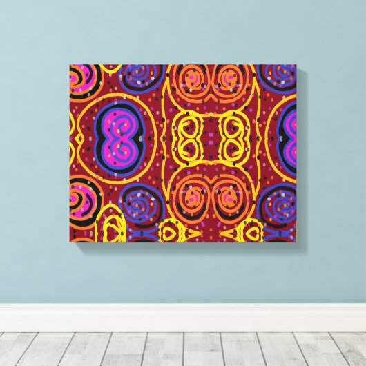 KRANKZINNIGE ROLLEN CANVAS AFDRUK (Insitu (Houten vloer))