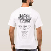 krankzinnige rondleiding t-shirt (Achterkant)