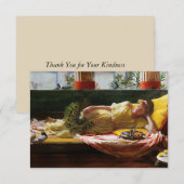 Krankzinnigheid van Doing Niets Dolce verre Niente Bedankkaart (Voorkant / Achterkant)