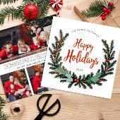 Krans 3 Foto Prettig Kerstfeest Kaart