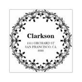 Krans Aangepast retouradres Rubberstempel (Afrduk)