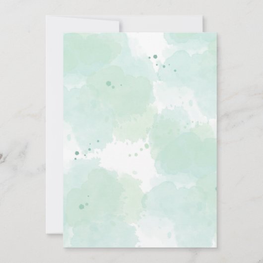 Krans Baby shower Kaart (Achterkant)