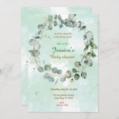 Krans Baby shower Kaart (Voorkant / Achterkant)