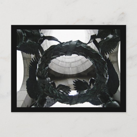 Krans bij het WWII Memorial, Washington D.C. Briefkaart (Voorkant)