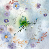 Krans Bloemen en grillige verjaardag uitnodiging