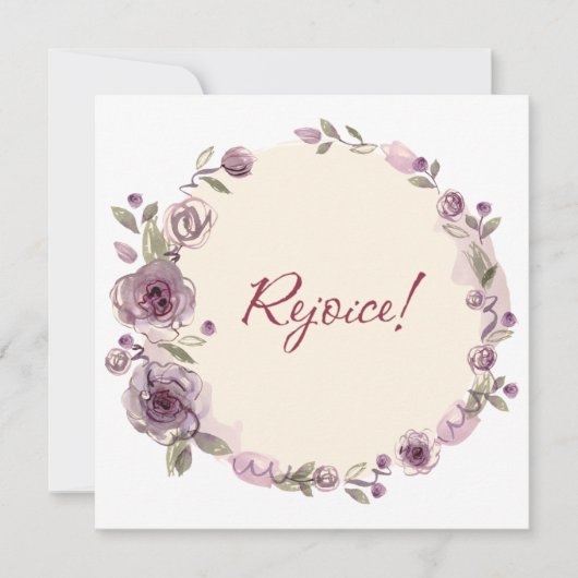 Krans Bloemen Groene takken Bloemstuk Religieus (Voorkant)