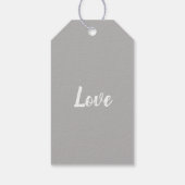 Krans Bloemen Hart. Stijlvolle bruiloft dank u ges Cadeaulabel (Achterkant)