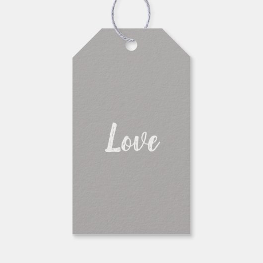 Krans Bloemen Hart. Stijlvolle bruiloft dank u ges Cadeaulabel (Achterkant)