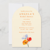 Krans Bruiloft Met Vette Klaprozen Kaart (Voorkant)