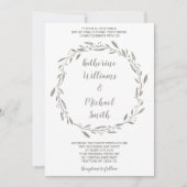 Krans bruiloft uitnodigingen voor het tweede huwel (Voorkant)