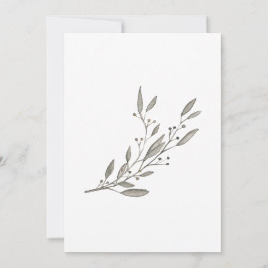 Krans bruiloft uitnodigingen voor het tweede huwel (Achterkant)