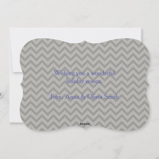 Krans Chevron Kerstkaart (Achterkant)