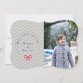 Krans Chevron Kerstkaart (Voorkant)