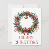 Krans Christmas Kaart (Voorkant)