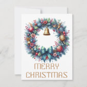 Krans Christmas Kaart (Voorkant)