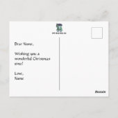 Krans Christmas Post Kaart (Achterkant)