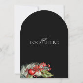 Krans corporate logo Nieuwjaar kantoor partij Kaart (Achterkant)