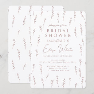 Krans Delicate Scattered Wildflowers Mauve Bruilof Kaart