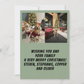 Krans en Bessen Kerstkaart Bedankkaart (Achterkant)