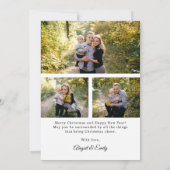 Krans en boog cirkel foto Lijst kerst Feestdagenkaart (Achterkant)