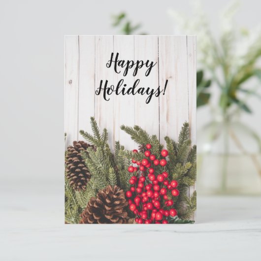 Krans en Hulst Kerstcollectie Kaart (Staand voorkant)