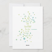 Krans- en lint kerstkaart (Achterkant)