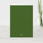Krans en lint kerstkaart kaart (Achterkant)