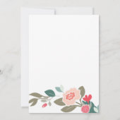 Krans en Schattigee Vogels Verjaardagsfeest Kaart (Achterkant)