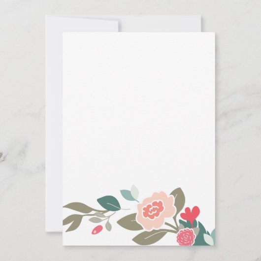  Krans en Schattigee Vogels Verjaardagsfeest Kaart (Achterkant)