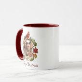 Krans foto cadeau met feestdagen mok (Voorkant links)