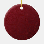  krans foto kerstversiering keramisch ornament (Achterkant)