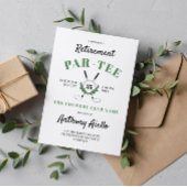 Krans Golf Thema Pensioen Party Kaart