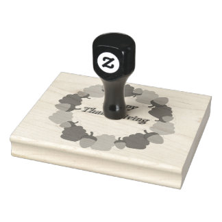 Krans ~ Happy Thanksgiving Rubberstempel