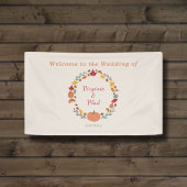 Krans & Herfst Bruiloft Banner