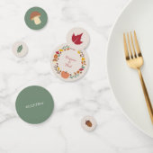 Krans & Herfst Bruiloft Confetti (Groep)