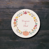 Krans & herfst bruiloft Onderzetter