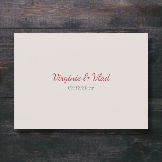 Krans & Herfst Bruiloft Save The Date Kaart