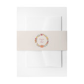 krans & herfst bruiloft uitnodiging buik band uitnodigingen wikkel (Voorkant Voorbeeld)