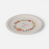 Krans & Herfst Trouwpapier Borden Papieren Bordje (Gekanteld)