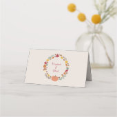 Krans & Herfst Trouwplaatskaarten Plaatskaartje (Achterkant)