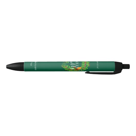Krans Holly Jolly Family Green Zwarte Inkt Pen (Bodem)